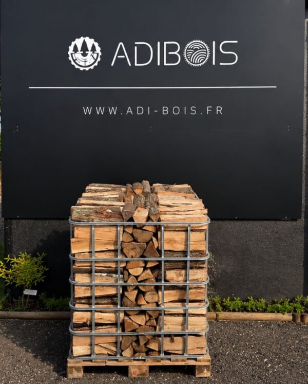 Palette de bois en bûches avec consigne - Adibois